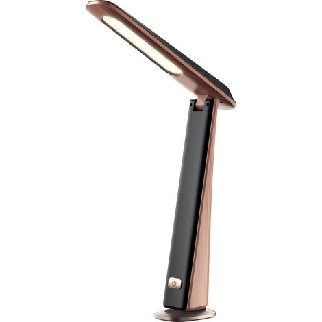 Lampada da scrivania TOP nera/marrone LED 4W dimmer CCT (1/5)