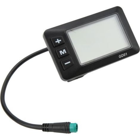 Écran LCD GD01 - Affichage Vélo Électrique - 36V 48V - Étanche IP65 - Montage Guidon 22 2 mm - 1 Pièce (1/4)