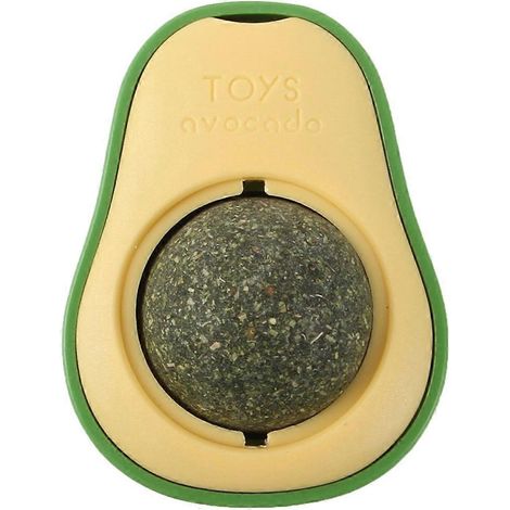 Avocado-Spielzeug für Kätzchen, Katzenminze-Leckball, Fruchtgalle, Anti-Stress-Geschenk für Kätzchen