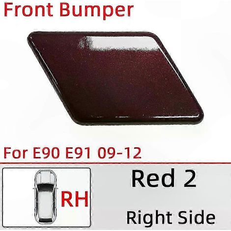 Scheinwerferwaschdüsen-Abdeckkappe für E90 E91 LCI 2005-2012 Scheinwerfer-Wassersprühdeckel, lackiertes Zierteil (09 Rot 2 RH) (1/5)