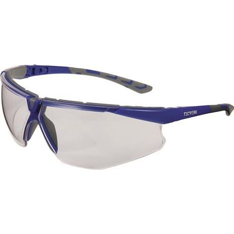 TECWERK Schutzbrille Daylight Flex EN 166,EN 170 Bügel grau/blau,Scheibe klar PC TECWERK