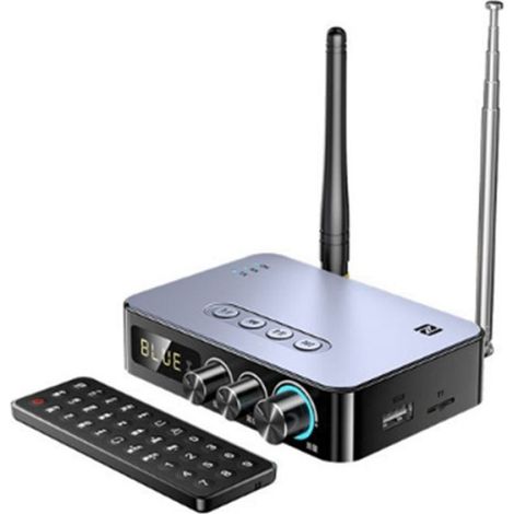 1 Récepteur Émetteur Audio Bluetooth 5.1 NFC, Adaptateur Musique Coaxial RCA, Radio FM 87,5-108Mhz, Pour Haut-parleur Amplificateur (1/5)