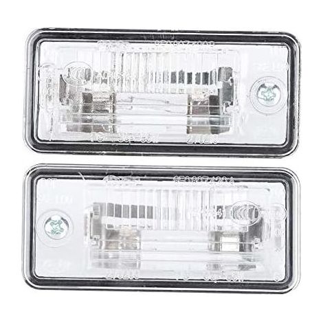 éclairage pour plaque d'immatriculation, 1 paire Feux 8E0807430A 8E0807430B feu de plaque d'immatriculation adapté pour A3 A4 A5 A6 C6 A8 D3 Q7 RS4 (1/5)