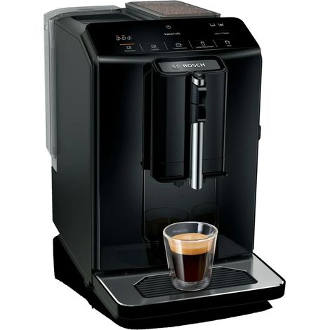 Bosch – Cafetière à dosettes automatique – Moulin en céramique intégré – 1300W – Pression 15 bars – Panneau LED avec programmes de nettoyage