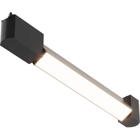 Lampe rail 1-phase noire linéaire LED 12W 3000K Maytoni (1/5)