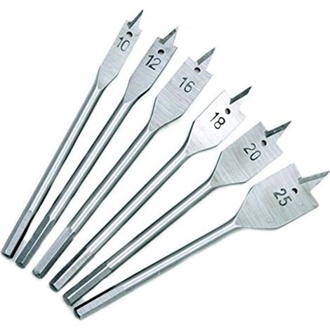 SET 6 PEZZI MECCHIE PER LEGNO PUNTE TRAPANO FRESE FORATRICI PVC PLASTICA (1/5)