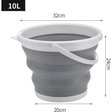 MIMOSON-Portable Folding Bucket Retractable Plastic Household Portable Thickened Outdoor Travel Car Wash Bucket Fishing Bucket (1/4)