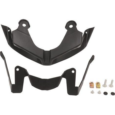 Becquet avant de moto noir, Kit d'ailes aérodynamiques pour augmenter la stabilité pour MT‑09 SP 2017 à 2020. (1/4)