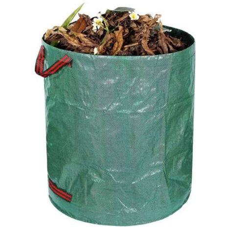 Pair Sacs de Jardin Indéchirable- 120L Sacs Poubelle de Jardin en PP Sac Jardinage Dechets avec Poignée (1/5)