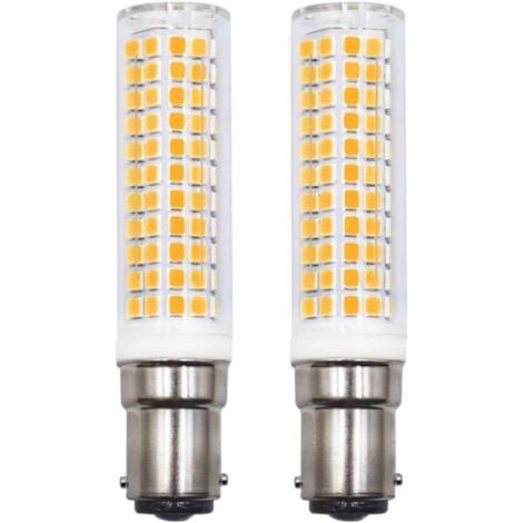 Set of 2 B15d LED Bulbs Replacement 75W 90W 80W Warm White 3000K 220V 230V 890lm 7W Wall Light for Living Room Chandelier Sewing Machine [Energy Class E] (1/5)