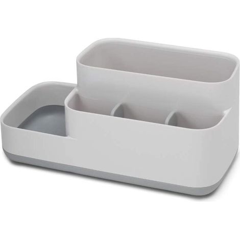 Contenitore da bagno EasyStore™JosephJoseph Joseph EasyStore™ in grigio/bianco, con scomparti organizzati, base antiscivolo, ideale per gli articoli per la cura della persona de. (1/5)