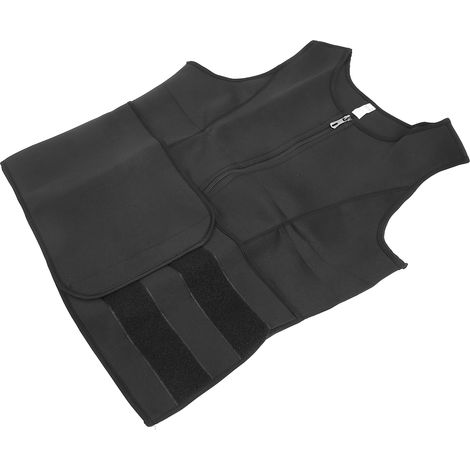Homme Gilet Sudation Fitness Body Slimming Ceinture Ventre Minceur Sport Taille Fine Corset T-shirt Respirant (Taille M) (1/5)