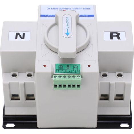 Automatischer 2P-Umschalter, Leitungsschutzschalter, doppelte Leistungsumschaltung, 230 V, 63 A (1/5)