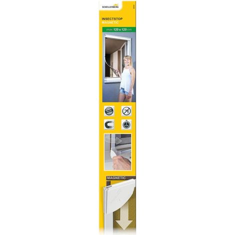 Schellenberg Moustiquaire Innovante blanche 120x120 cm (1/4)