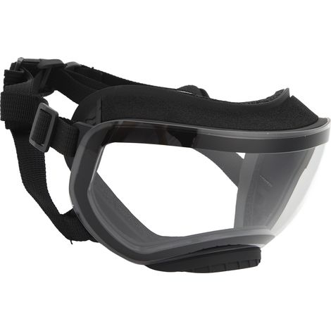 Hunde-Sonnenbrille mit UV-Schutz, verstellbarem Riemen, universell für mittelgroße und große Haustiere. Klare Gläser. (1/5)