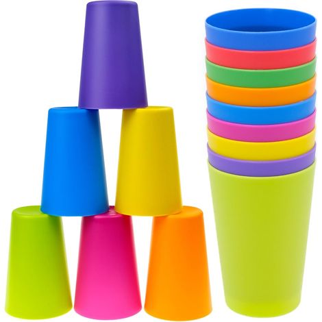 9 Pièces Gobelets En Plastique, Gobelets Plastiques Colorés, 260Ml Gobelet pour Colorés, 9 Couleurs, Gobelet En Plastique Réutilisables, Pour Cuisine,Fêtes En Plein Air,Barbecues,Voyages (1/5)
