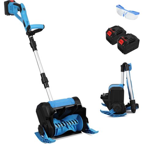 TolleTour Pala da neve lanciatore alimentato da batteria 21V soffiatore elettrico con spazzola con Li-ion 45 ah e caricatore (1/5)