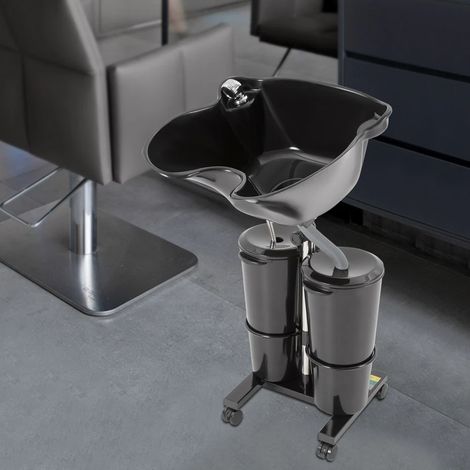 Mobile Waschwanne für Friseursalons Haarwaschbecken Kopfwaschbecken Mit Pumpe
