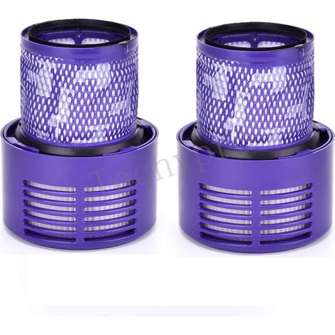 Lot de 2 filtres de remplacement pour aspirateur compatible avec Dyson Cyclone V10, numéro de pièce de rechange 969082-01 (1/5)