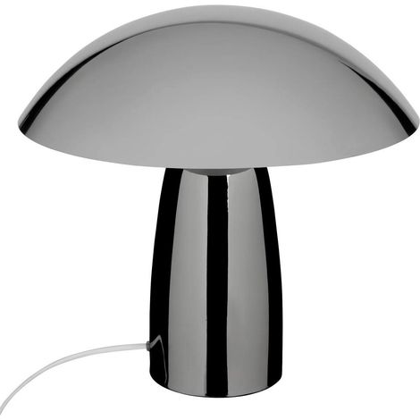 Lampe à Poser Champignon "Omia" 36cm Argent