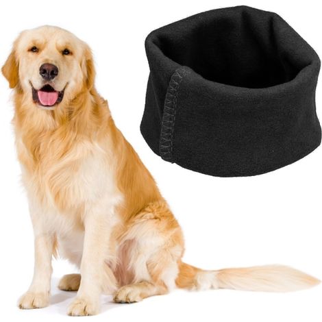 Ohrenschutz für Hunde und Katzen – Waschbare, isolierende Anti-Stress-Decke aus kationischer Säure/Polyurethan, Schwarz, Größe S (1/5)