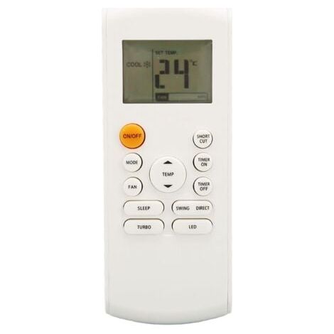 1pc Télécommande de climatisation avec rétroéclairage LED de remplacement pour RG57B1 BGE RG57B2 BGE RG57B BGE RG57 BGE RG57A BGE RG57A6 (1/5)