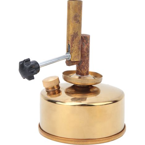 Lampe à alcool à souffler en cuivre, type siège, instrument expérimental de laboratoire (lampe à alcool à souffler) (1/5)
