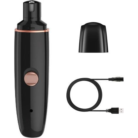 Lime à ongles électrique pour chiens et chats, avec 2 disques de meulage et ciseaux à griffes pour une coupe et un lissage en douceur. (1/4)