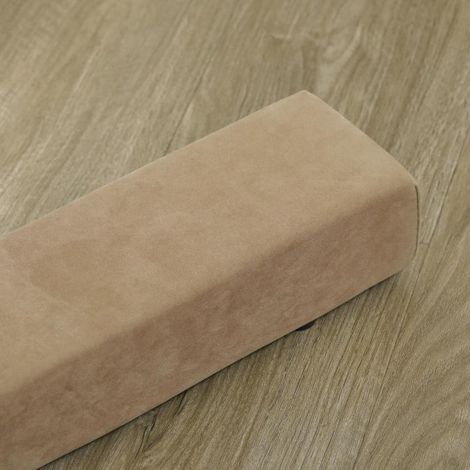Poutre d'équilibre pliable, antidérapante, revêtement en daim, bois robuste, 210 x 10 x 6,5 cm, marron (1/5)