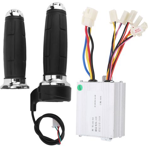 12V 500W Fahrrad-Gasgriffe mit Bürstensteuerung, rutschfester Beschichtung, Zubehör für Elektrofahrräder (1/5)