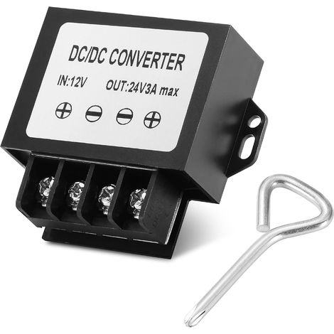 Convertisseur de Tension DC-DC Boost 12V vers 24V 3A 72W, Régulateur de Tension Étanche pour Camion, Systèmes Solaires et Équipements Audio (1/5)