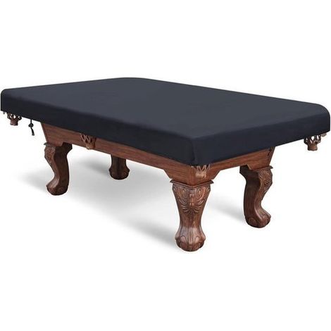 Telo di copertura per tavolo da biliardo, impermeabile, resistente allo scolorimento, antivento e antigraffio, adatto per tavoli da biliardo (nero, 7FT: 23513520cm). (1/2)