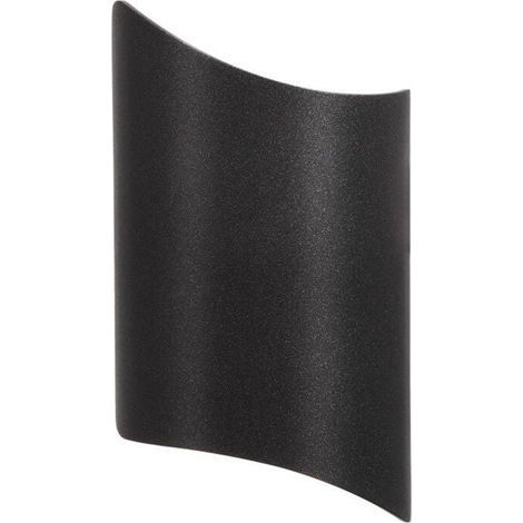 10W wasserdichte moderne LED-Wandleuchte Up Down Wandlampe Aluminium LED-Wandfluter Innen Außen für Badezimmer Treppe Wohnzimmer Schlafzimmer Flur Veranda, Schwarz 3000K