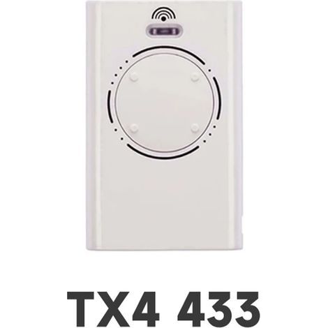Télécommande Sans Fil XT2 XT4 SLH LR FAAC 433 MHz – 1 Pièce, Commande Garage et Portail, Blanc (1/4)
