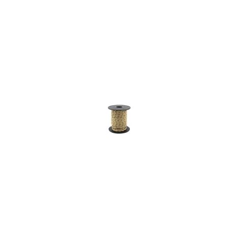 Cable textil trenzado de 10 metros (2x0.75mm) Marrón Claro