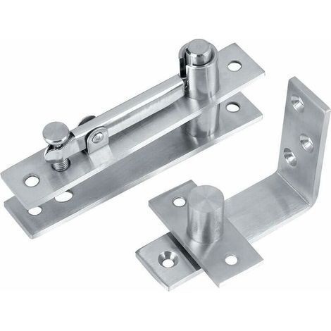 Charnières pivotantes pour portes en bois – Acier inoxydable épais, rotation 360°, résistantes à la chaleur – Lot de 2 (1/5)