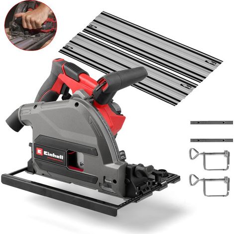 Einhell Professional 18v Brushless Cordless Plunge Saw TP-PS 18/165 Li + Rails + (1/5)