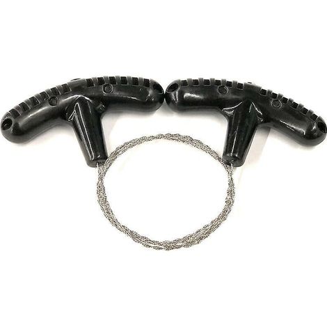scie De Poche En Acier Inoxydable(noir), 68 Cm De Longueur Totale, Scie Fil Amlior Pour Bois Et Plastique (1/5)