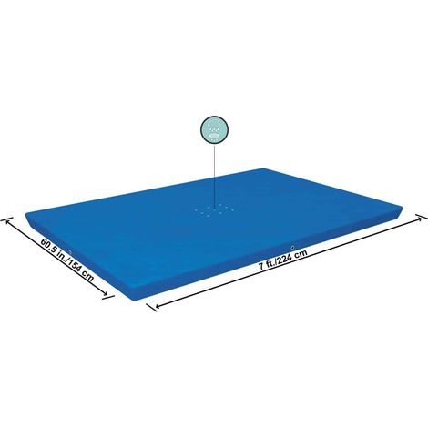 Cobertor Invierno para Piscina Desmontable Tubular Bestway 221x150x43 cm (1/3)