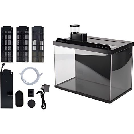 Aquarium Intelligent WiFi 30L – Contrôle LED et Alimentateur Automatique, Gestion à Distance via App, Élevage Facile et Univers Aquatique Merveilleux pour Maison et Bureau