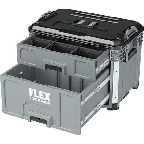 Flex Transportkoffer Schubladen Box STACK PACK TKL SP 2DB (1/3)