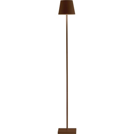 Lampada, Lampadaire Rechargeable et Sans Fil avec Contrôle Tactile, Convient pour le Salon et l'Extérieur, Dimmer 2200-3000 K, Hauteur Réglable 52-122 cm, Couleur Corten (1/5)