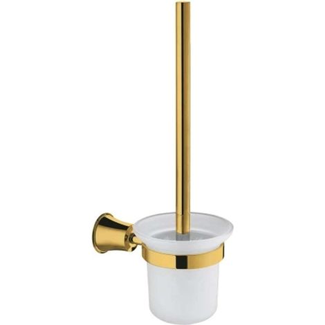 OMNIRES Art Line - WC-Bürste mit Halter, Wandmontage, Gold AL53620GL