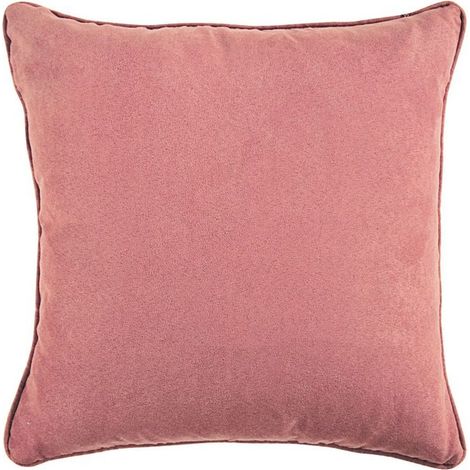SUEDEN - Coussin en suédine terra cotta 40x40 (1/4)
