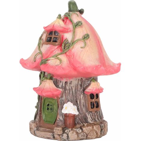 Maison de fée naine en résine, résistante à la poussière et à l'eau, statue de naine pour jardin, cour ou pelouse, décoration extérieure (1/5)