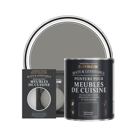 Peinture pour Meubles de Cuisine, Finition Mate - Béton (1/2)