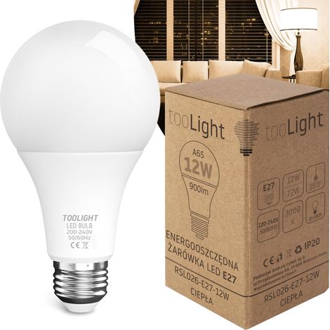 BULBO LED RSL026 E27 12W WARM