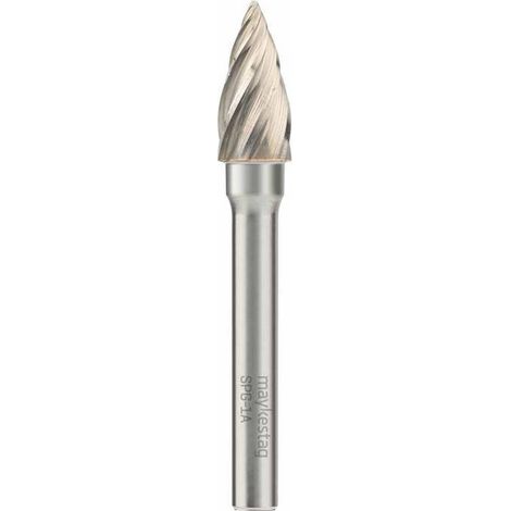 Fraise Rotative HM Tige Cylindrique Forme Arc à Pointe Effilée - Aluminium D. 10 x Lt. 65 x Lu. 20 x Q. 6 mm - Diamwood (1/4)