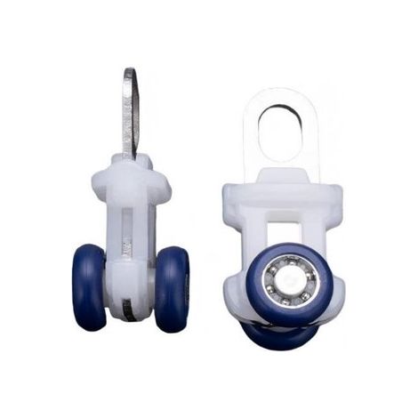 Guide a rullo silenziose - 10 pezzi - Misura S - 11,335 mm - Guide a rullo in acciaio inox - Guide a rullo con cuscinetti - Guide a rullo per tende (1/5)