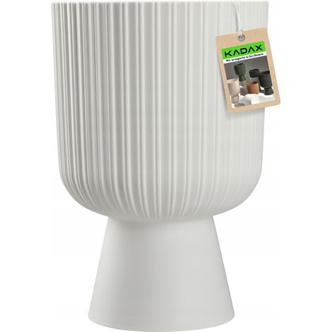 Keli Mika Petit 18 Runder Blumentopf auf Fuß Weiß (1/5)